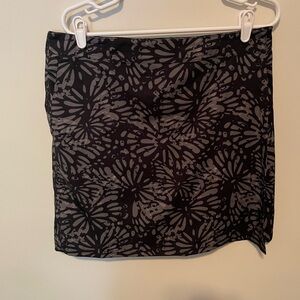 Ripskirt Hawaii Sz Large 12-14 Shibori Charcoal Wrap Skirt